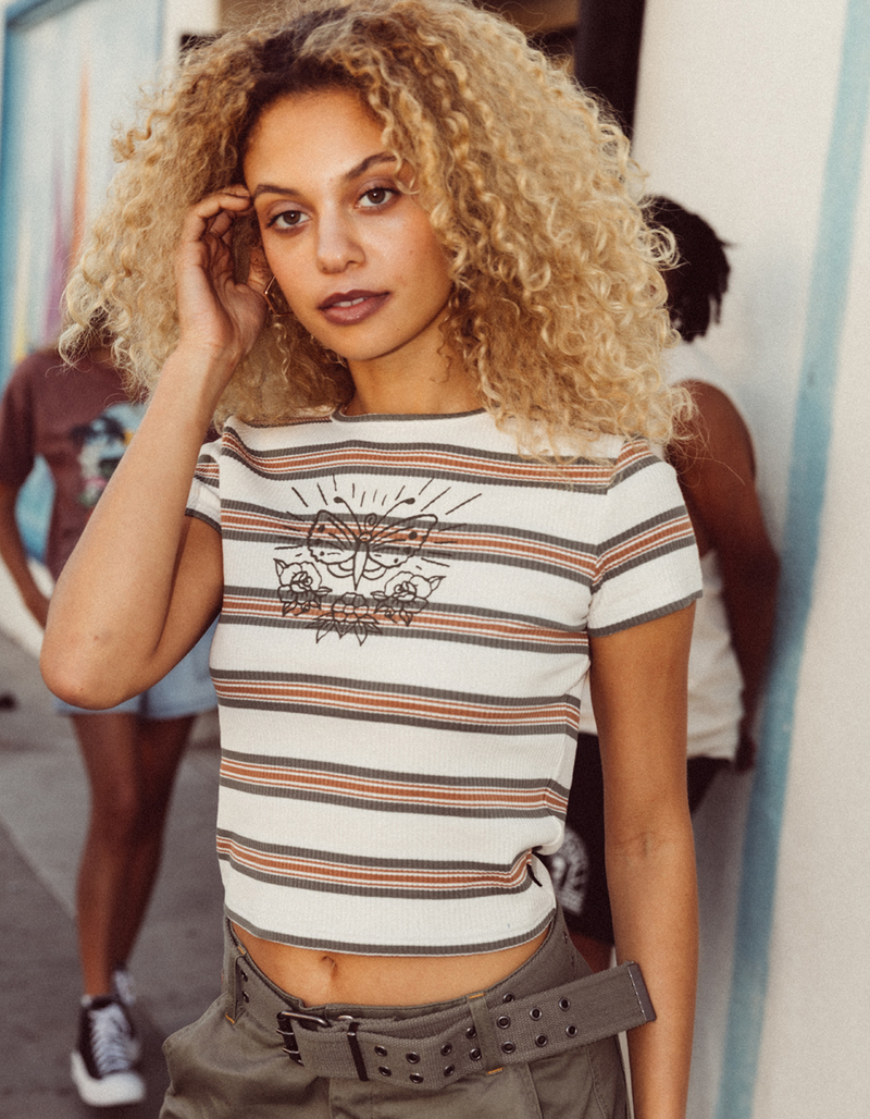 FIVESTAR GENERAL CO. Striped Rib Womens Top image number 0