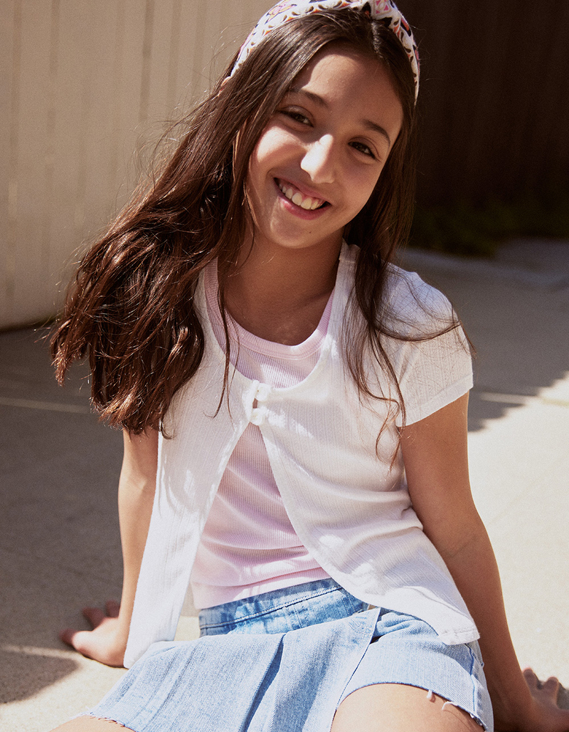 FULL TILT Girls Flyaway Top image number 0