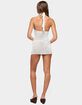 EDIKTED Lazuz Crochet High Neck Mini Dress image number 3