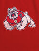 FRESNO STATE UNIVERSITY Distressed Primary Logo Womens Cropped Tank Top image number 3
