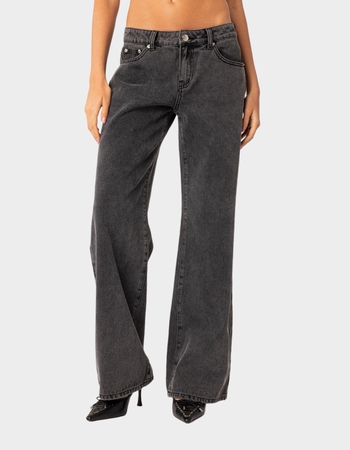 EDIKTED Raelynn Washed Low Rise Jeans Primary Image