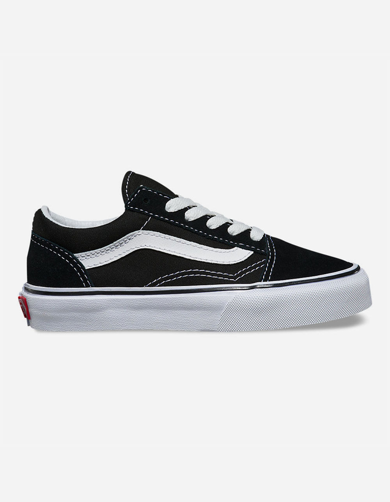 VANS Old Skool Black & True White Kids Shoes image number 0