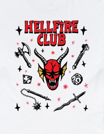 STRANGER THINGS Hellfire Club Weapons Unisex Tee Alternative Image