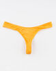 FULL TILT Shiny Micro V Mustard Thong image number 1