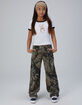 FULL TILT Bear With Bow Girls Ringer Tee image number 3