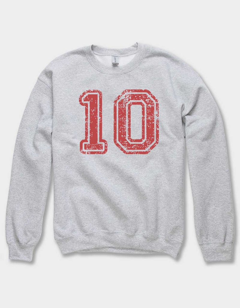 VARSITY 10 Distressed Unisex Crewneck Sweatshirt image number 0