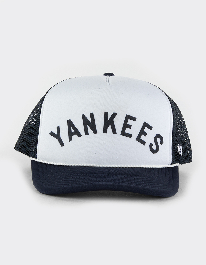 47 BRAND New York Yankees Cooperstown Rewind Script '47 Trucker Hat image number 0