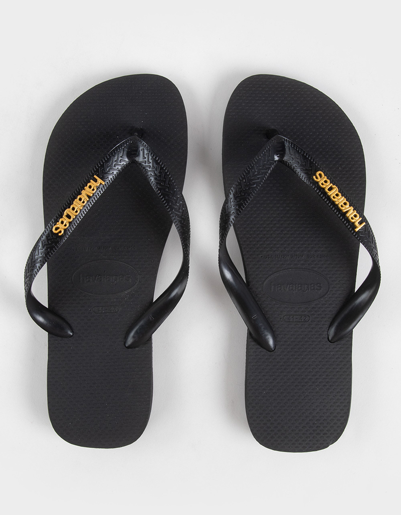 HAVAIANAS Top Logo Metallic Womens Flip Flops image number 0