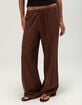 RSQ Womens Low Rise Pull On Linen Pants image number 2