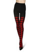 MEMOI Buffalo Check Womens Sweater Tights image number 4