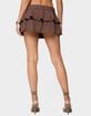 EDIKTED Hailie Grommet Ruffled Mini Skort image number 3