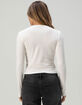 DISNEY Stitch Womens Long Sleeve Baby Tee image number 4