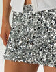 FULL TILT Micro Sequin Womens Mini Skort image number 5