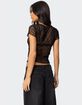 EDIKTED Julie Sheer Lace Top image number 5