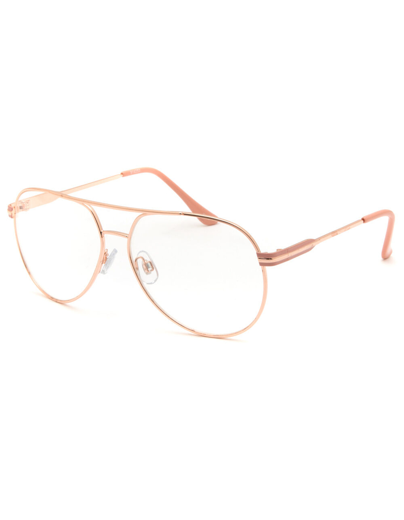 Clear Aviator Glasses image number 0