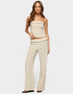 EDIKTED Dorine Contrast Woven Pants image number 4