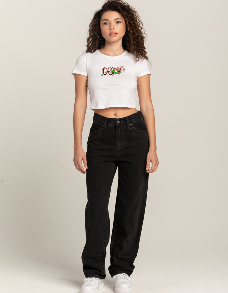 OBEY Rose And Thorn Womens Tee image number 3