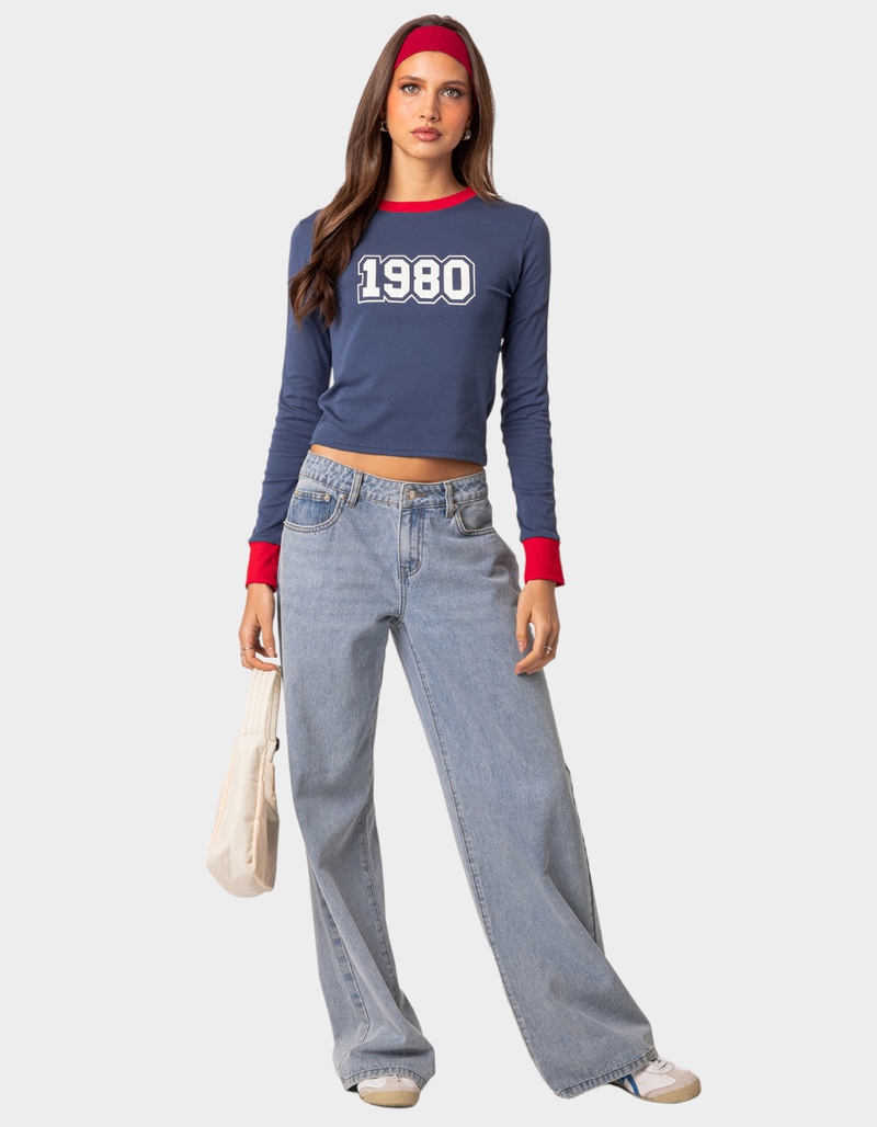 EDIKTED 80 Baby Long Sleeve Tee image number 1