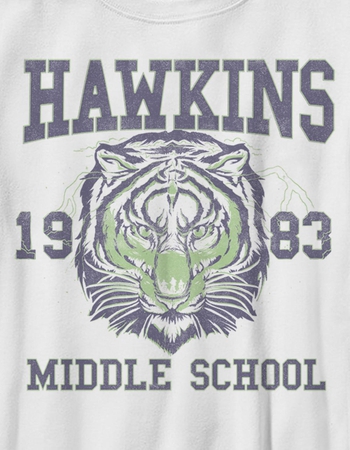 STRANGER THINGS Hawkins Tiger Unisex Kids Tee Alternative Image