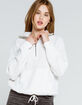 ECO BY DESIGN Half Zip Womens White Pullover Sweater image number 1