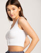 FULL TILT Seamless Snap Front Womens Tank Top image number 2