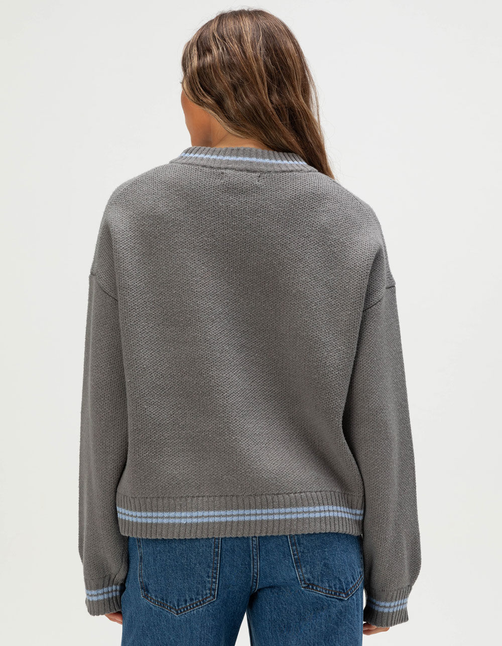 RIP CURL Script Womens Sweater - GRAY - L | Tillys