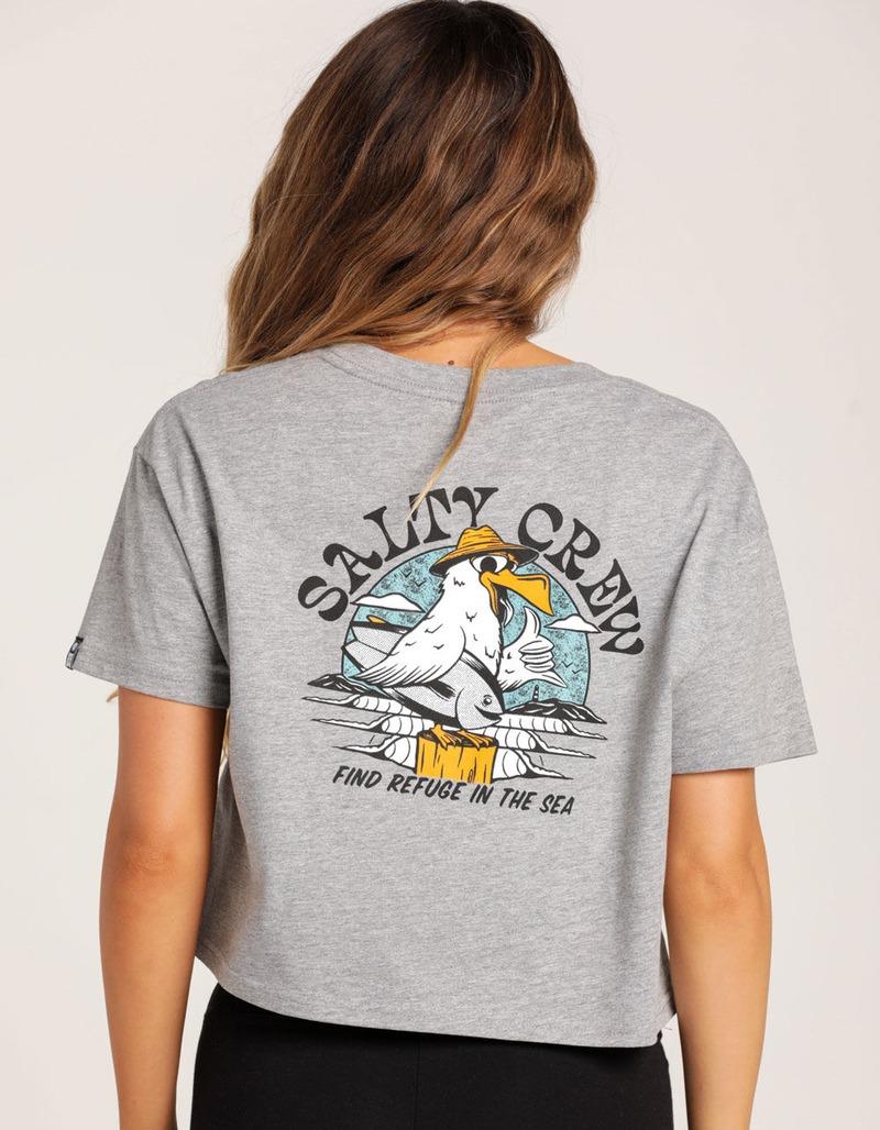 SALTY CREW Gone Fishin Womens Crop Tee image number 3
