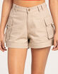 RSQ Womens Mid Length Cargo Shorts image number 2