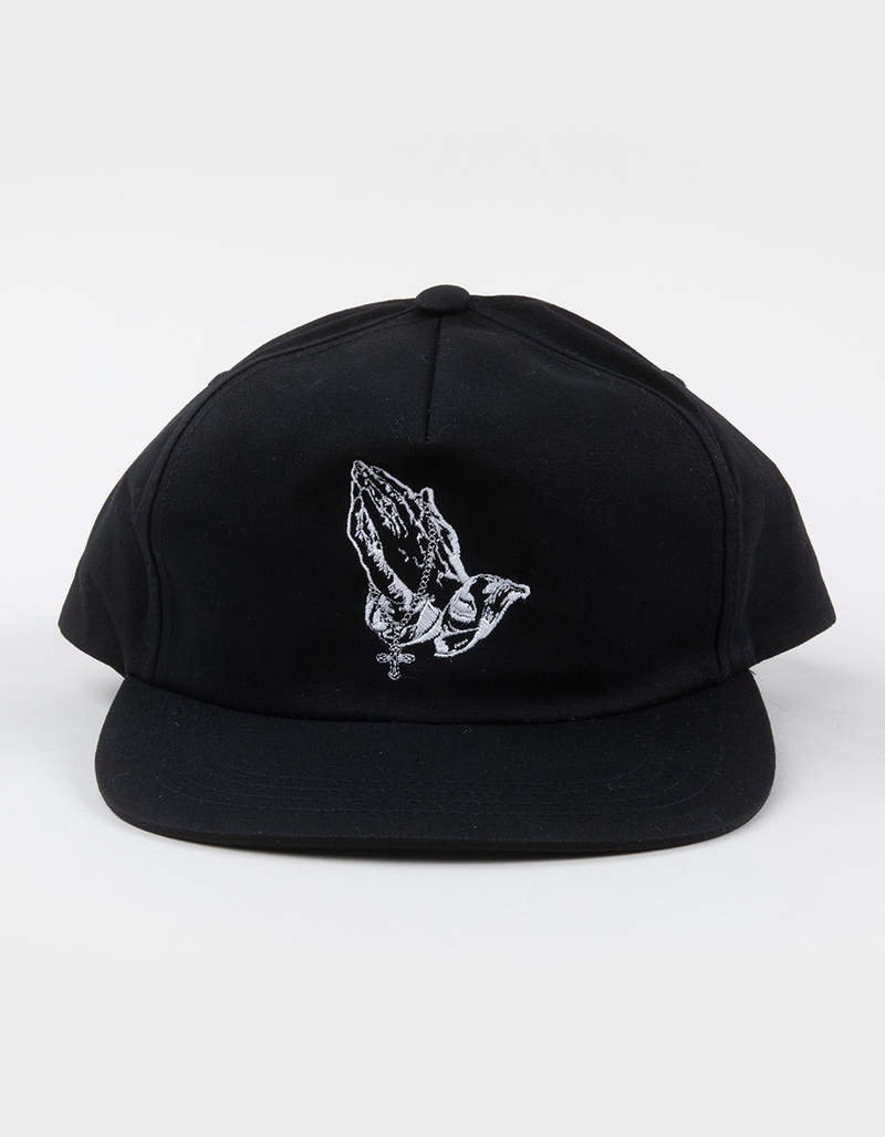 LA FAMILIA Prayer Hands Snapback Hat image number 1