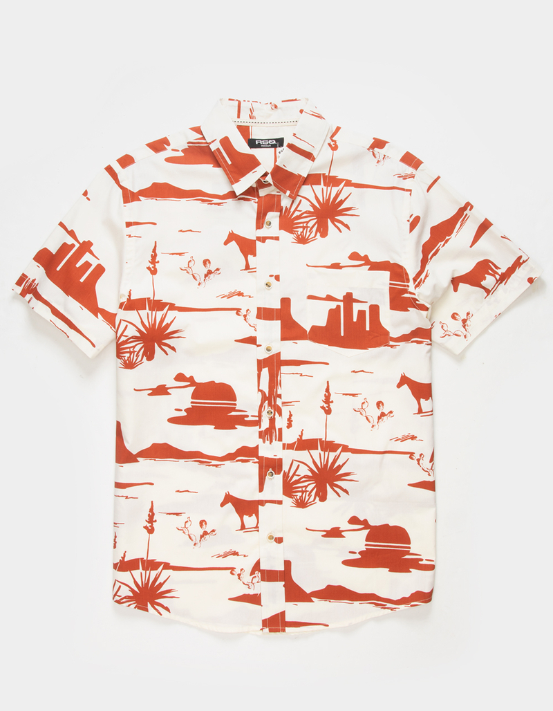 RSQ Western Mens Button Up Shirt image number 3
