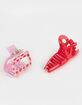 FULL TILT 2 Pack Strawberry & Solid Hair Clip Set image number 2