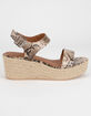 CITY CLASSIFIED Luthor Python Womens Espadrille Sandals image number 2