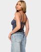 EDIKTED Katanya Lace Up Top image number 3