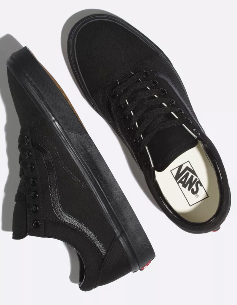 VANS Old Skool Black & Black Shoes - BLACK/BLACK
