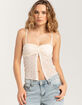 FULL TILT Lace Flyaway Womens Top image number 1