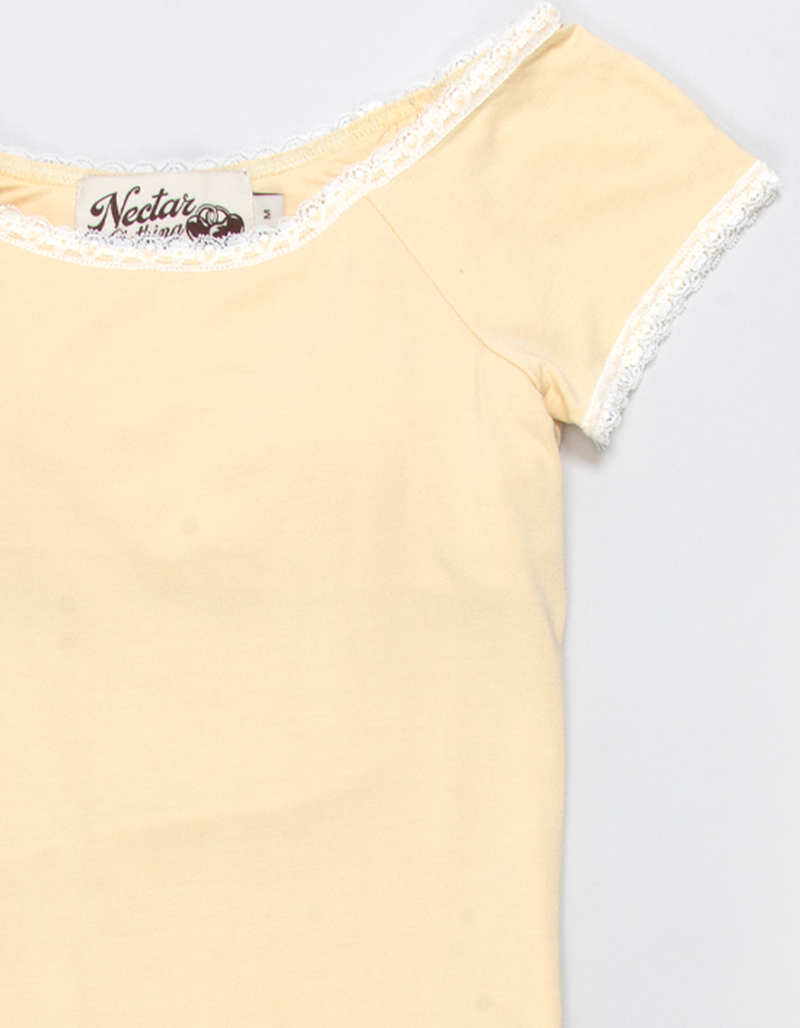 NECTAR CLOTHING Girls Lace Trim Top image number 1