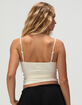 RSQ Womens Button Front Lace Trim Cami image number 4