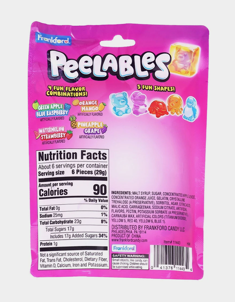PEELABLES Assorted Animals Gummy Candy image number 2