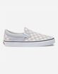 VANS Checkerboard Gray Dawn & True White Womens Slip-On Shoes image number 1
