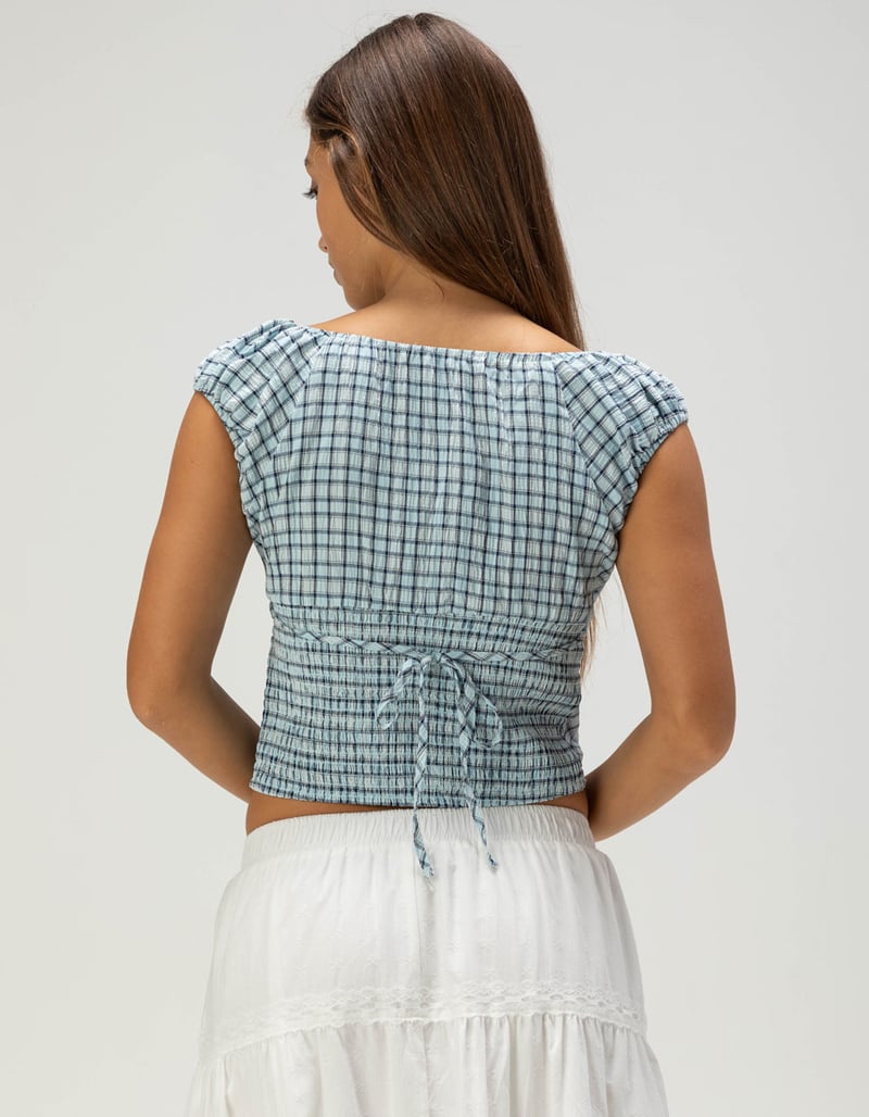 RSQ Emma Womens Plaid Top image number 3
