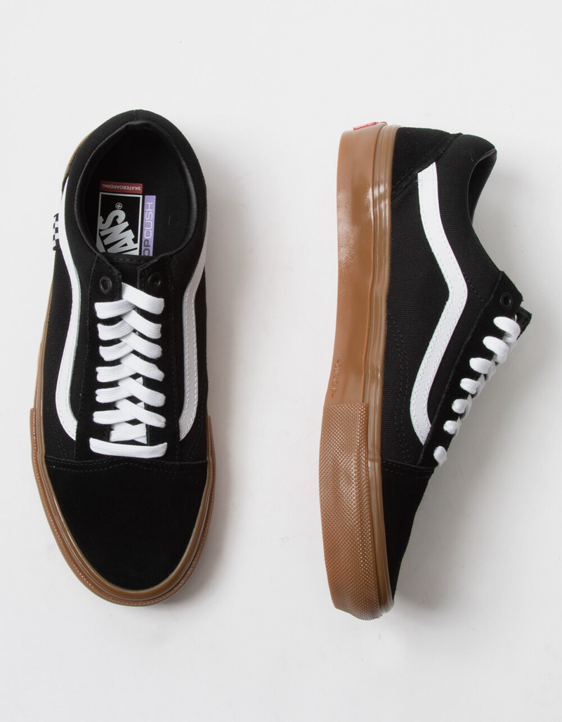 VANS Skate Black & Gum Old Skool Mens Shoes image number 4