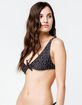 FULL TILT Polka Dot Tie Front Bikini Top image number 2