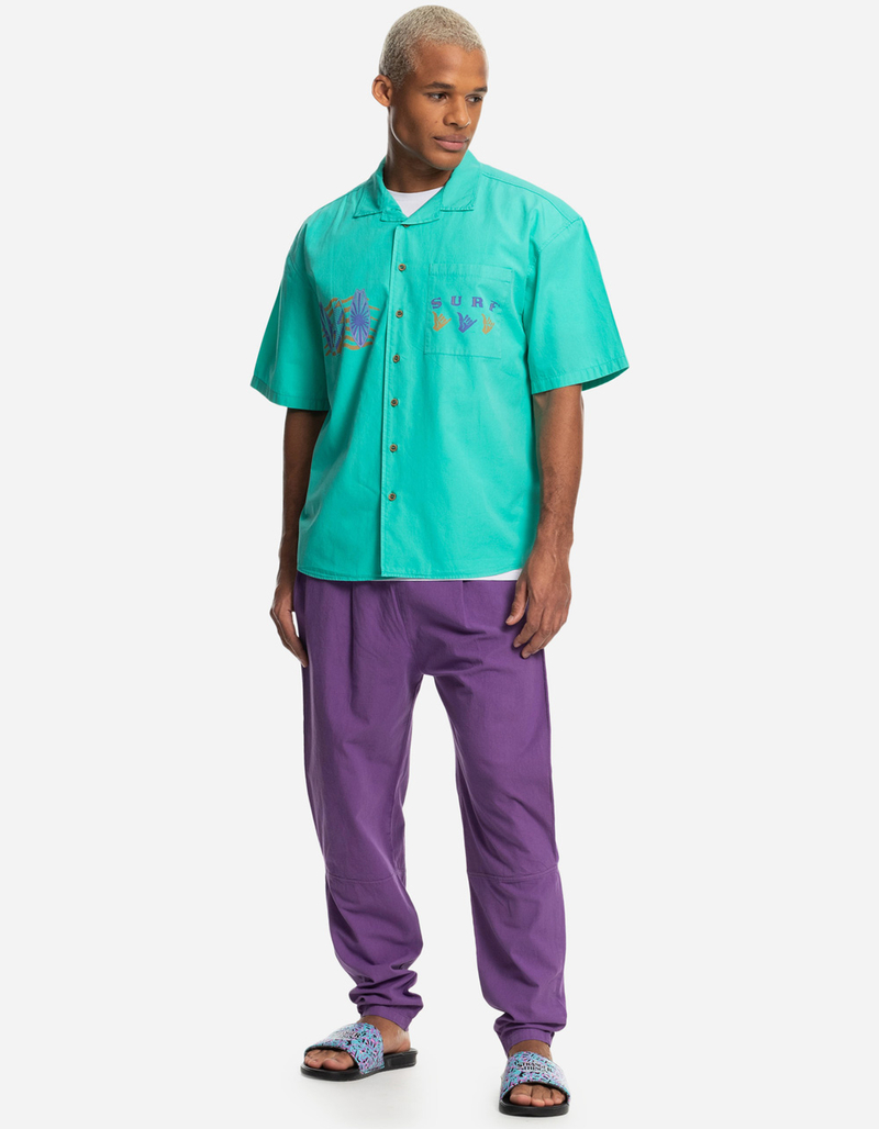 QUIKSILVER x Stranger Things The Mike Tourist Mens Button Up Shirt image number 1