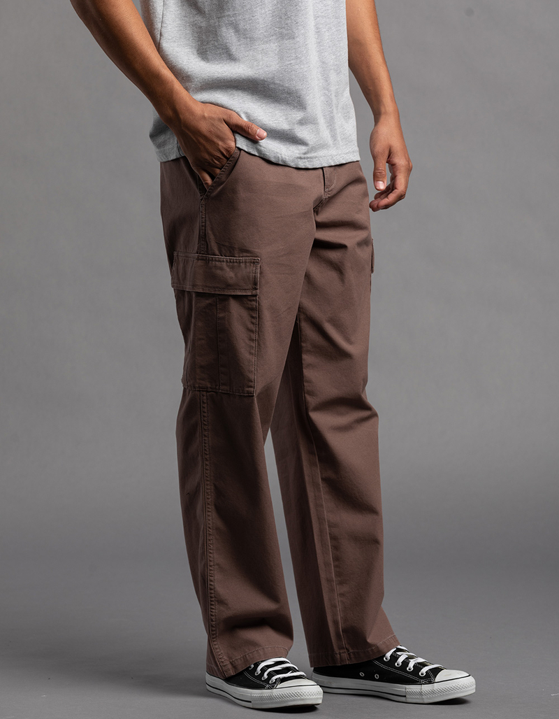RSQ Mens Loose Cargo Pants DARK BROWN Tillys