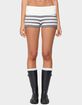 EDIKTED Saphi Striped Foldover Knit Shorts image number 1