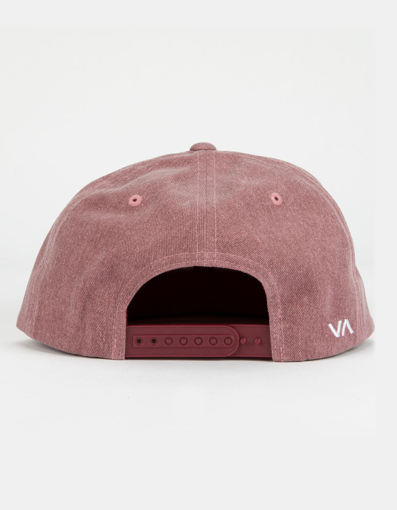 RVCA Twill Rustic Red Mens Snapback Hat image number 1