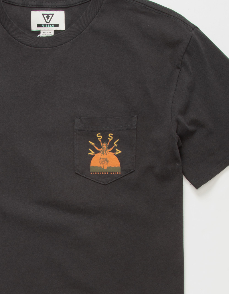 VISSLA So Burn Mens Pocket Tee image number 3