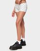 EDIKTED Chelsie Polka Dot Foldover Shorts image number 2