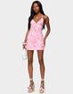 EDIKTED Ayv Sequin Floral Backless Mini Dress image number 5