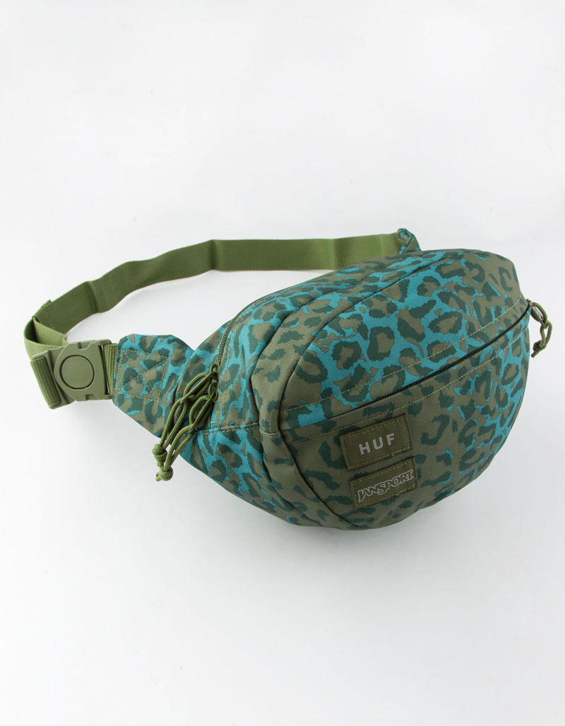 JANSPORT x HUF Fifth Avenue Green Fanny Pack image number 0